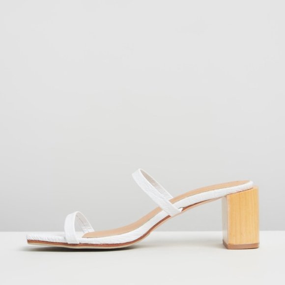 ⚡️James Smith Sirenuse Sandal, White Croc sz 38 - Picture 2 of 7
